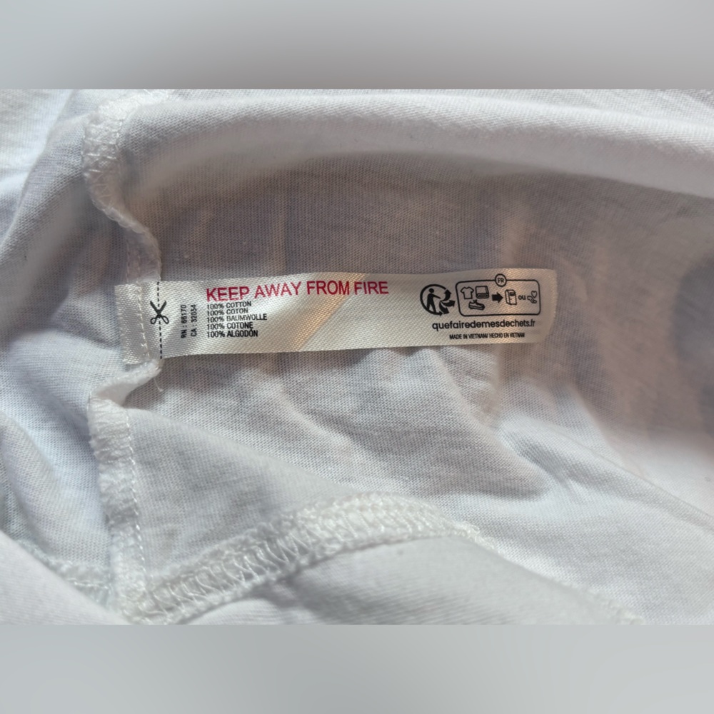 FP Movement by Free People White Crop Tee in XS - Picture 9 of 9